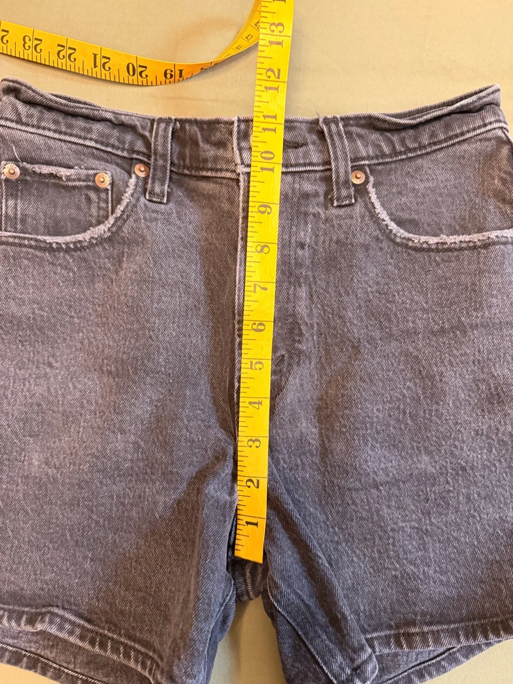 Abercrombie & Fitch Denim Jean Shorts - Washed Black